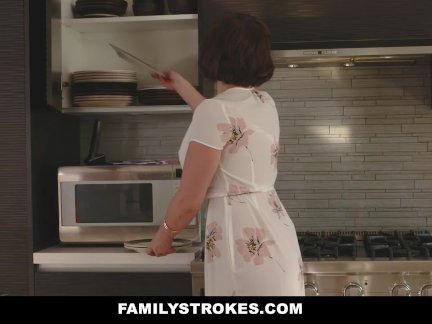 FamilyStokes- Horny Milf Aunt Sucks Off Nephew